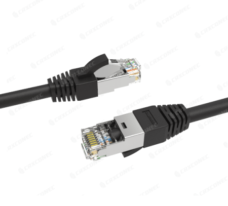 Cable de conexión de parche Cat.6 U/FTP de 24 AWG con certificación UL, color negro PVC, 1M - Cable de parche Cat.6 U/FTP de 24 AWG con certificación UL.